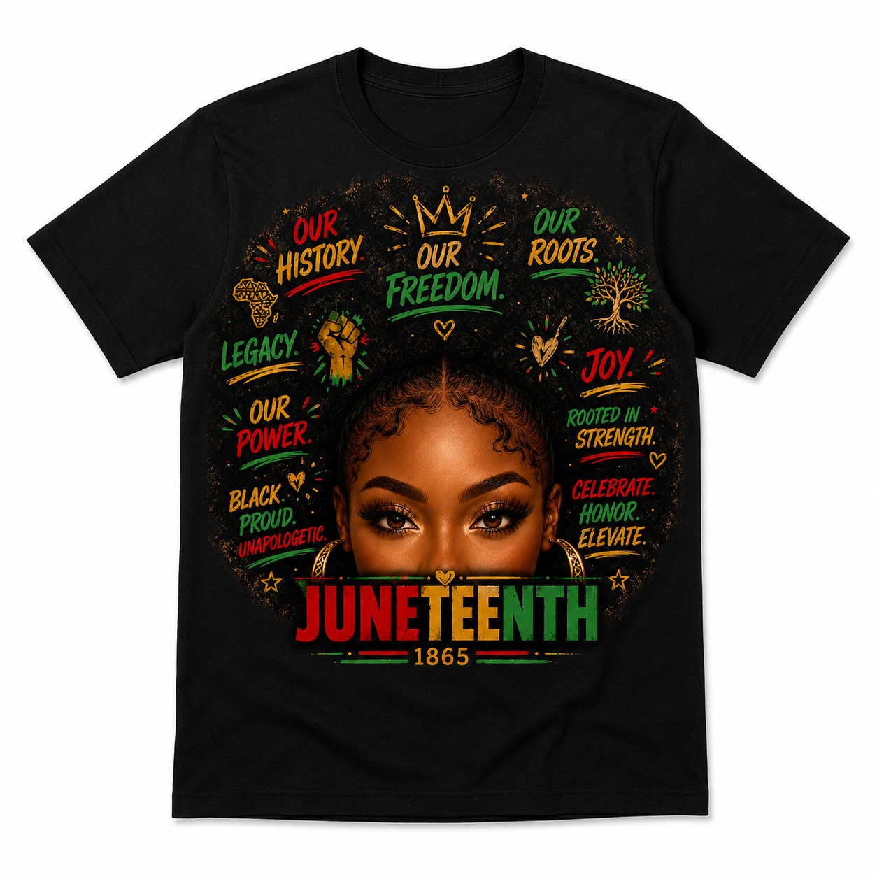 Juneteenth Fro Tee
